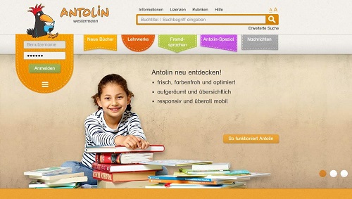 Screenshot von www.antolin.de. Mit freundlicher Genehmigung der Westermann Gruppe