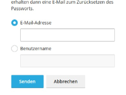 Anmeldemaske zum Anmelden im Webmail des Public Space Server