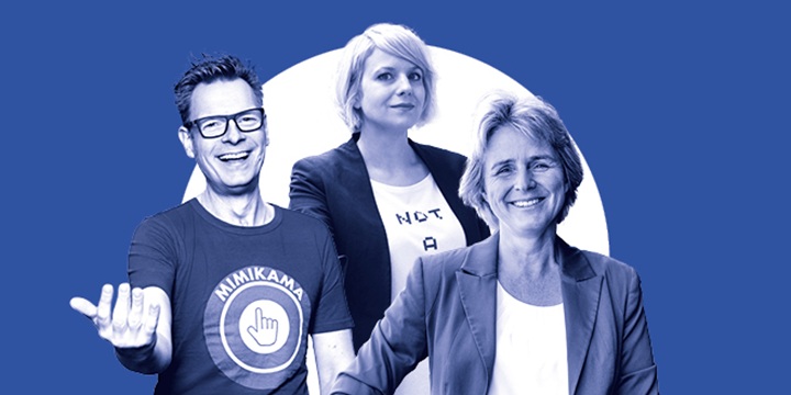 Referent*innen Friedensgespräche 2026 Fotos: Paul Kranzler, Nadja Buechler und Ulrik Hölzel